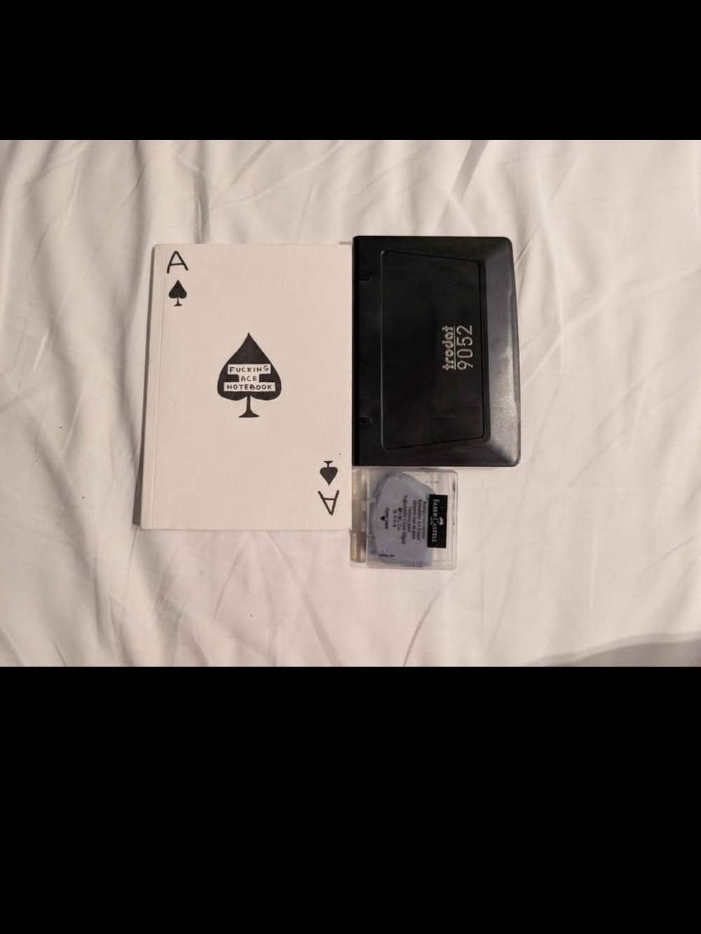 Ace of Spades Notebook - White & Black